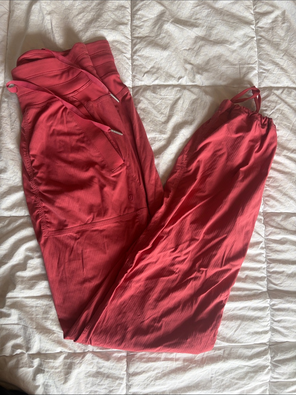 Women's Lulu lemon Drawstring Lounge Pants - salmon pink